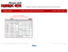 Tablet Screenshot of karnety.maniacgym.pl